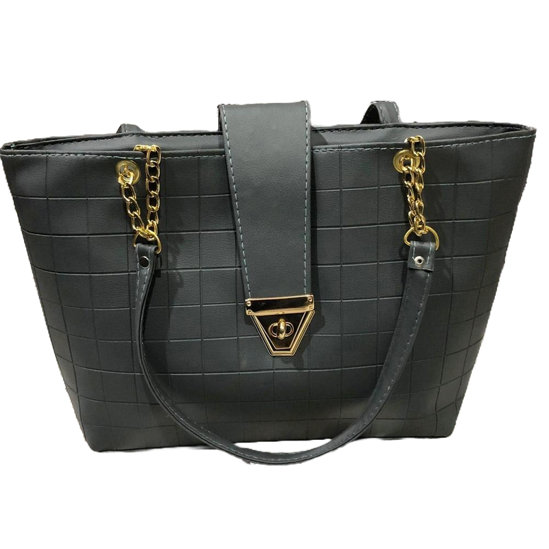 Women's PU Leather Textured Top Handle Shoulder Bag
