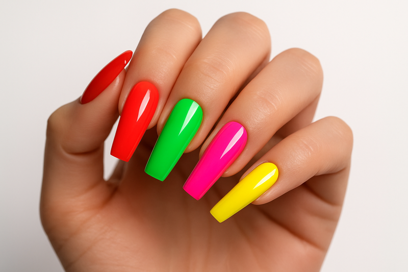 Enhanced Colorful Nail Display